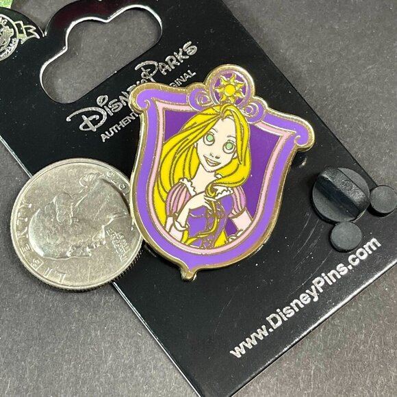 Disney Rapunzel Trading Pin Tangled Princess Shield Lapel Pin Badge Brooch Gift - Picture 2 of 5
